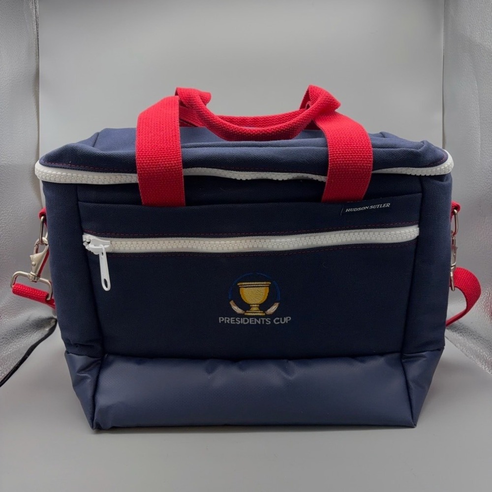 Hudson Sutler Cooler Bag Blue Red Presidents Cup Golf Commemorative Tore